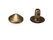SODIAL 100 Iron Bronze Conical Rivet Screw Studs 6mm for Jewelry
