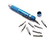 SODIAL Jackly 10 in 1 Tool Precision Screwdriver CRV Games for Watch Clock repair Portable