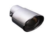 SODIAL Chrome Stainless Steel Car Rear Exhaust Pipe Tail Muffler Tip 62MM