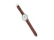 SODIAL Wrist Watch wristwatch Quartz Men Leatherette Watch Transparent Trend Brown