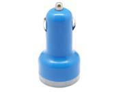 SODIAL Car charger cigarette lighter dual usb for ipad iphone all phone Blue