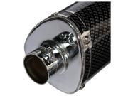 SODIAL Carbon fiber Color Exhaust Muffler W Movable Silencer DB Killer Motorcycle Pipe