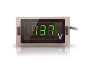 SODIAL Voltmeter of digital voltmeter panel meter Green LED display for voltage display