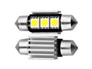 SODIAL 10X Cars Canbus festoon 36mm 3 SMD LED Interior White SODIAL 10X Cars Canbus festoon 36mm 3 SMD LED Interior White