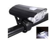 SODIAL USB Rechargeable Bike Bicycle Cycle LED Front Head Headlight Light 3 Modes black
