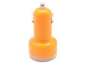 SODIAL Car charger cigarette lighter dual usb for ipad iphone all phone Orange