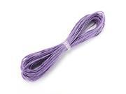 SODIAL 10m wire Waxed Cotton cord 1.0mm for necklace bracelet necklace several colors Light purple