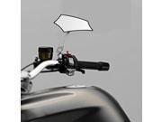 SODIAL Pair rearview mirrors for motorcycle Scooter mirror screws 8mm 10mm M8 M10 silver black shape Pentagon