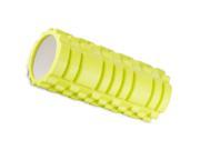 SODIAL Yoga Foam Roller Trigger Point GYM Pilates Texture Physio Massage 33*14cm Fluorescence Green