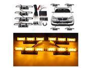SODIAL 12V 36 LED Amber Flashing Emergency Recovery Vehicle Strobe Grille Deck Lights
