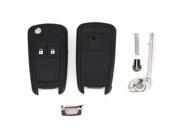 SODIAL Foldable shell 2 buttons for remote key Vauxhall Astra Opel Insignia