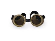 SODIAL Vintage steampunk cyber goggles rustic welding goth pictures of cosplay brass