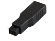SODIAL Firewire 800 400 adapter 6 Pin Female To 9 Pin Male IEEE 1394 b