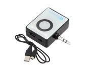 SODIAL Mini Bluetooth Receiver Music Audio Adapter 3.5 mm White Black