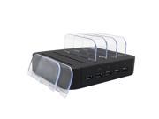 SODIAL 5-Port USB Charging Station Docks,Organizer for iPhone 7/7 Plus/6/6s/Plus, SE/5S/5C/5, iPad Pro/Air/Mini/4/3/2, Samsung Galaxy S7 Edge/S6/S5/S4/S3/Tab, i