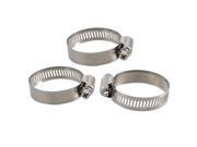 SODIAL 3 Pcs 21mm-44mm Adjustable Stainless Steel Worm Drive Hose Clamps SODIAL 3 Pcs 21mm-44mm Adjustable Stainless Steel Worm Drive Hose Clamps