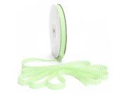 SODIAL 45m Full Reel Cut Lengths Gingham Ribbon Sewing Crafts, 6mm Wide Light Green SODIAL 45m Full Reel Cut Lengths Gingham Ribbon Sewing Crafts, 6mm Wide Light Green