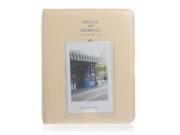 SODIAL 64 Pockets Mini Album Case Storage For Polaroid Photo FujiFilm Instax Film Size - Beige