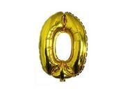 SODIAL Fashion 16 Inch Silver Foil Number Balloons Birthday Wedding Party Decoration Gold 0 SODIAL Fashion 16 Inch Silver Foil Number Balloons Birthday Wedding Party Decoration Gold 0