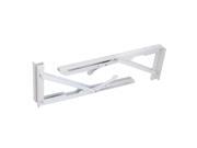 SODIAL 40cmx15cm Long Release Arm Holder Folding Shelf Bracket White 2pcs SODIAL 40cmx15cm Long Release Arm Holder Folding Shelf Bracket White 2pcs