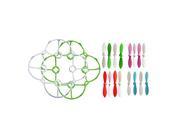 SODIAL CX-10 RC Quadcopter Upgrade Parts Propeller Bumper Guard Protection Cover Green White and Main Blades