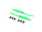 SODIAL 1 Pair 5030 Plastic CW CCW Propeller 25mm Quadcopter Mini For 25 Prop-Green