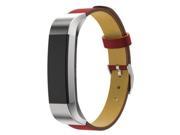 SODIAL Replacement Leather Luxury Band Strap Bracelet For Fitbit Alta Tracker Colour:Red
