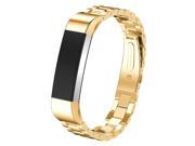 SODIAL Stainless Steel Watch Band Fitness Tracker Wrist Strap For Fitbit Alta Bracelet Gold