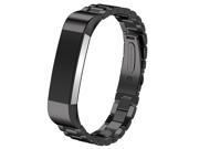 SODIAL Stainless Steel Watch Band Fitness Tracker Wrist Strap For Fitbit Alta Bracelet Black