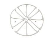 SODIAL Upgrade Propeller Guards Protectors for Hubsan H502E H502S Drone RC Quadcopter Spare Parts Replacement (White)
