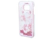 SODIAL Luxury Transparent Liquid Quicksand Shiny Glitter Star Case for Samsung Galaxy S7 Pink