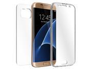 SODIAL Transparent TPU Full Body Cover Case Skin, for Samsung Galaxy S7 Edge