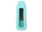 SODIAL smart devices Silicone Case For Fitbit one Light Blue