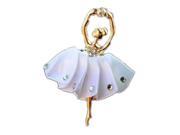 SODIAL Automotive Diamond Ballet girl air conditioning outlet Perfume folder white SODIAL Automotive Diamond Ballet girl air conditioning outlet Perfume folder white