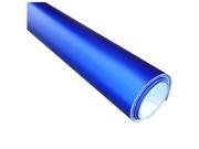 SODIAL Satin Matte Chrome PVC Wrap Sticker,blue,152x50cm SODIAL Satin Matte Chrome PVC Wrap Sticker,blue,152x50cm