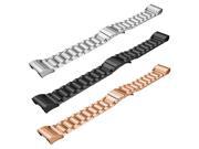 SODIAL 3PCS Stainless Steel Replacement Strap Wrist Smart Watch Band for Fitbit Charge 2 , Men/Women, Silver, Rose Gold, Black
