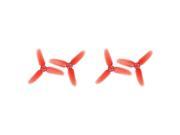 SODIAL For 2 x Quantity of Rodeo 110 FPV Racing Quadcopter Rodeo 110-Z-01 Three Blade Propellers Props Main Rotor Blades Parts 70mm Diameter