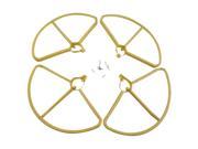 SODIAL Upgrade Propeller Prop Guards Protectors Bumpers for Hubsan H501S H501C Drone RC Quadcopter Spare Parts (Yellow)