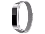 SODIAL Magnetic Milanese Stainless Steel Watchband Strap Bracelet For Fitbit Alta, Silver
