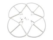 SODIAL Upgrade Propeller Prop Guards Protectors Bumpers for Hubsan H501S H501C Drone RC Quadcopter Spare Parts (White)