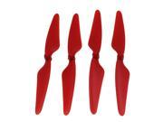 SODIAL 4Pcs For Hubsan H501S X4 RC Quadcopter Propellers Blades 2CW/2CCW, Red