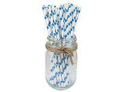 SODIAL 50 Big Polka Dot Paper Straws Birthday Wedding Baby Shower Party (White background + blue dots)50pcs SODIAL 50 Big Polka Dot Paper Straws Birthday Wedding Baby Shower Party (White background + blue dots)50pcs