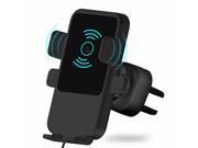 SODIAL Car Wireless Charger Air Vent Phone Holder for iPhone 8, 8 Plus, iPhone X, Samsung Galaxy S8, S8+, S7 Edge, S6 Edge+, Note 8, Note 5, Compatible with Qi-