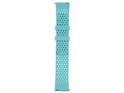 SODIAL For Fitbit Versa Smart Watch Band ,Silicone TPU buckle-free grid pattern strap (duck green)
