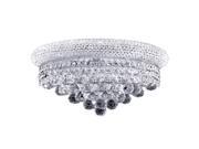 Empire Collection 3 light Chrome Finish and Clear Crystal Wall Sconce Light