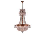 Winchester Collection 12 Light French Gold Finish and Clear Crystal Chandelier