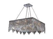 Cascade Collection 12 Light Chrome Finish and Clear Crystal Chandelier CLEARANCE