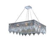 Cascade Collection 12 Light Chrome Finish and Clear Crystal Chandelier CLEARANCE