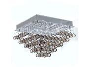 Icicle Collection 5 light Chrome Finish and Clear Crystal Flush Mount Ceiling Light