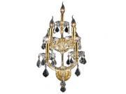 Maria Theresa Collection 5 light Gold Finish and Clear Crystal Candle Wall Sconce Light